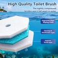 thumbnail image 4 of Disposable Toilet Brush with 42 Wand Refills, Wall Mounted and Holder Set - Effortless Bowl Cleaner (Rainforest Scent), 4 of 4