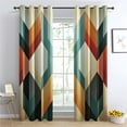 thumbnail image 3 of Mid Century Curtains for Living Room, Modern Geometric Blackout Curtains for Bedroom Retro Abstract Decor Window Curtains,Grommet Drapes 2 Panels Set-42"W x 84"L (Pack of 2), 3 of 7