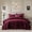 Burgundy, variant on Ameha 3 Piece Chevron Embossed Reversible Quilt Set with 2 Pillow Shams Ultra Soft Microfiber Bedding Set California King Gray