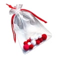 thumbnail image 1 of Bolsa de transporte colgante, bolsa con cordón para exhibición colgante, impermeable para exhibición de figuras, estuche para guardar minifiguras para Rojo L, 1 of 8