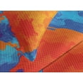 thumbnail image 4 of Ambesonne Abstract Quilted Bedspread Set 3 Pcs, Contemporary Blue Orange, King Size, Multicolor, 4 of 5