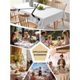 thumbnail image 5 of Ice Hockey Table Cloth, Modern Minimalist Ball Sports Game Art Waterproof Tablecloth for Rectangle Tables, Reusable Washable Fabric Table Cover for Restaurant Kitchen Dining Tables 60"x120", 5 of 6