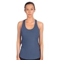 thumbnail image 3 of Gildan Softstyle Cvc Racerback Tank Top, Women's Sleeveless Semi-Fitted Tank, Navy Mist, 2XL, 3 of 5