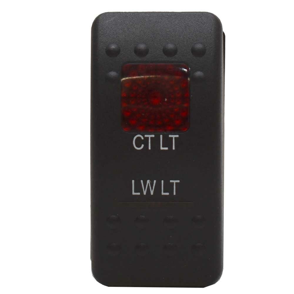 Carling On/Off/On Contura II Boat Rocker Switch | CT/LW Light 4 Spade