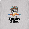 thumbnail image 4 of Inktastic Boys Future Pilot Panda Boys Long Sleeve Toddler T-Shirt, 4 of 5