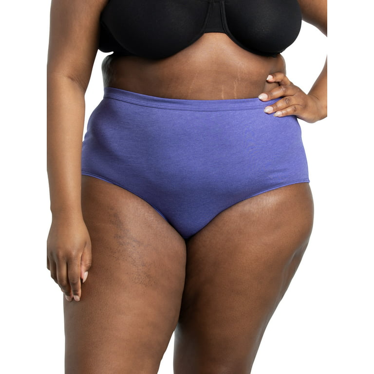 Fruit of the Loom Women's Beyondsoft Underwear, Super Soft Designed with  Comfort in Mind, Available in Plus Size, Bikini-Cotton Blend-10 Pack-Pink/Gray/Purple,  5 at  Women's Clothing store