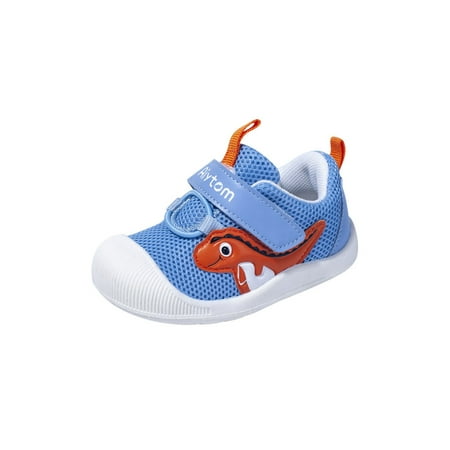 

Lacyhop Girls First Walker Shoes Low Top Flats Non-slip Casual Sneaker Sport Mesh Walking Shoe Comfortable Soft Sole Sneakers Blue 5C
