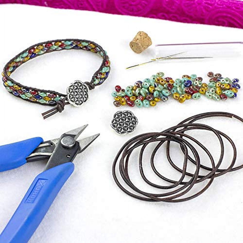 SuperDuo Raku Mix 2.5x5mm 2 Hole Glass Seed, Loose Beads, 100gr