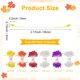 thumbnail image 3 of Uxcell 900-Pack Estambres de Flores para Manualidades, Pistilo Floral de Perla Artificial de Doble Cabeza de 5 mm para Hacer DIY [Naranja y Cinco Colores], 3 of 6
