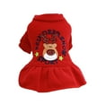 thumbnail image 2 of Christmas Dog Clothes - Christmas Pet Dress Puppy Dog Cat Winter Warm Coat Costume Princess Decoration Apparel, 2 of 6