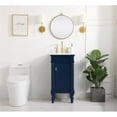 thumbnail image 6 of 18.5 inch single bathroom vanity in blue, 6 of 8