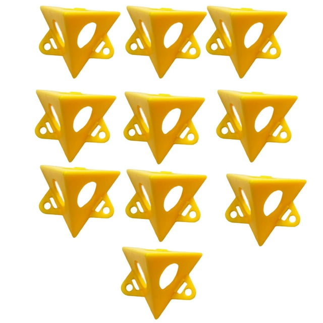 10pcs Pyramid Support Stands Set Lightweight Three-cornered Stand Plastic Wear-resistant Woodworking Paints Pads Feet Woodworking Carpenter Accessories