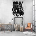 thumbnail image 2 of Craftnamesign Custom US Flag Motocross Metal Wall Art LED Light, Custom Motorcycle Biker Name Sign, 2 of 5