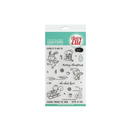UPC: 0811568029026 | Avery Elle Clear Stamp Winter Friends