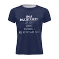thumbnail image 4 of Men's T-shirt Graphic Text 3D Printing Street Casual Short Sleeve Button Down Printed Clothing Basic 4XL, 4 of 5