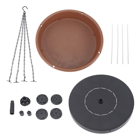 Fuente solar para baño de pájaros para jardín, Fuente solar para baño de pájaros Fuente solar para baño de pájaros al aire libre Fuente solar para baño de pájaros Rendimiento de gama alta