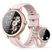 Smart Watches for Women, 1.27" HD Touchscreen Fitness Tracker with Bluetooth Calls, 100+ Sport Modes Ladies Smart Watch, IP68 Waterproof Smartwatch Compatible IOS/Android