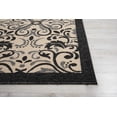 thumbnail image 4 of Nourison Caribbean Indoor/Outdoor Ivory/Charcoal 9'3" x 12'9" Area Rug, (9x13), 4 of 7