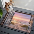 thumbnail image 4 of Vintage Door Coastal 2'x3' Washable Rug, Sunset Seaside Summer Beach Non-Slip Soft Doormat Area Rugs for Entrance Bathroom Bedsides, StainResistant Carpet for Kitchen Bedroom, Entryway Floor Mat, 4 of 9