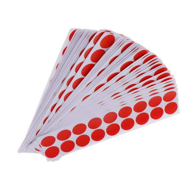 pitrice Pack of 900 Target Sticker Convenience Hunting Accessories Practical DIY Shooting Patches Paper Patch Bright Color Training Prop red