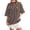 Brown, variant on Graphic Tees for Women T-Shirts Casual Striped Round Neck Short Sleeve Tee for Spring Minimalist Comfort Wear Red XL
