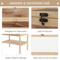 thumbnail image 6 of PawHut 5 Tier Fir Wood Hamster Cage Small Animals Play House Exercise Activity Center Natural, 6 of 10