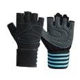 thumbnail image 2 of Almencla 2 Pieces Workout Gloves Sports Training Mitts Lightweight Nonslip Accessory for L Blue, 2 of 8