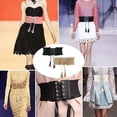 thumbnail image 5 of 2 piezas de cinturones anchos de ocio retro para mujer, para fiesta, club, ropa de graduación, cinturones de vestir para mujeres y niñas, 5 of 5