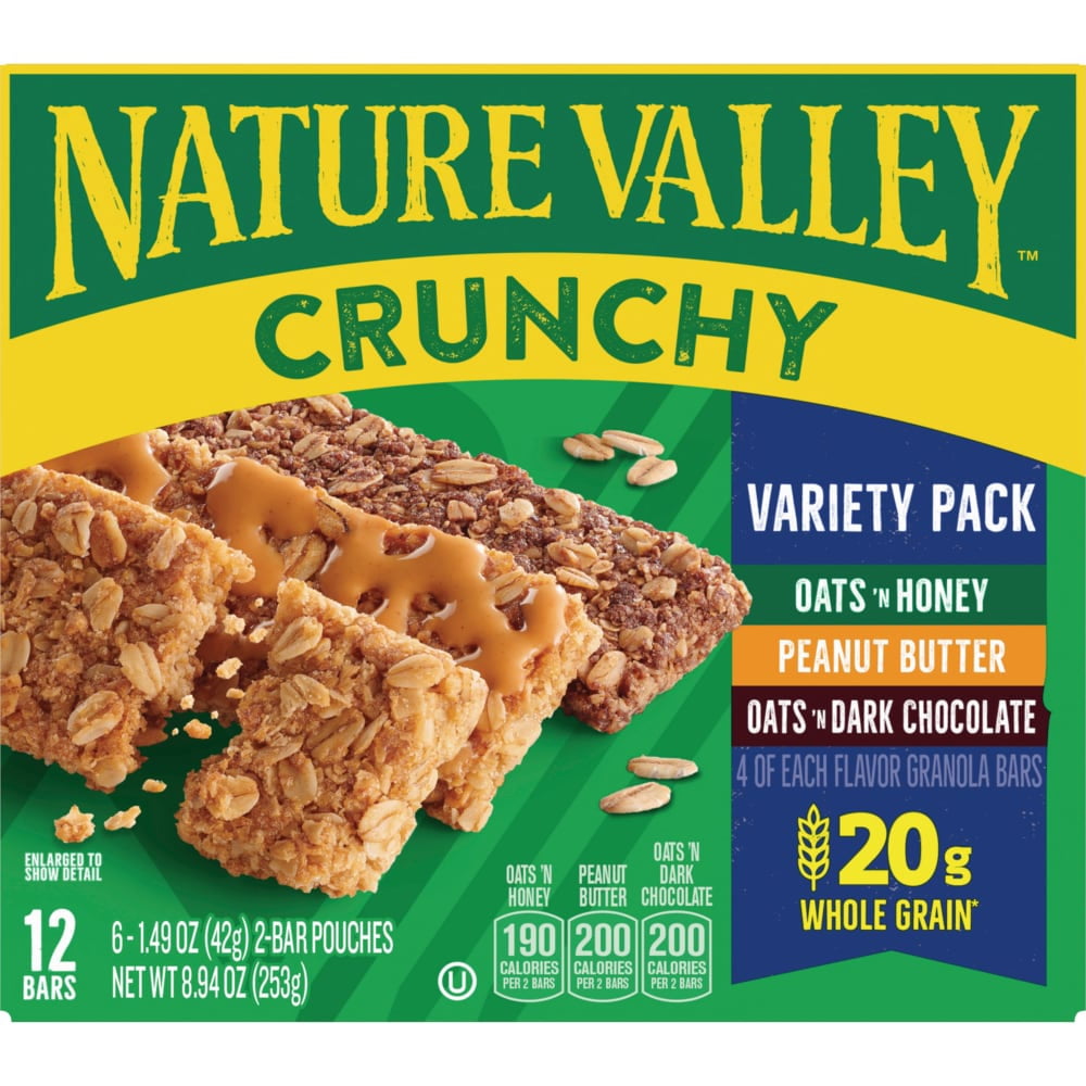 Nature Valley Crunchy Granola Bars Variety Pack 6 ct / 1.49 oz - 5 Pack