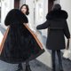 thumbnail image 4 of Chaqueta de algodón con capucha larga y delgada para herramientas de moda de invierno para mujer Fridja  po1188, 4 of 9