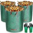 thumbnail image 1 of Bolsas de Jardín 3x120L, Bolsa para Basura de Jardín de Polipropileno (PP) Extremadamente Robusto, Plegables y Reutilizables, Bolsas Grandes Impermeables con Asas, Bolsas para Basura de Jardín (Guante, 1 of 5