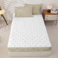 thumbnail image 4 of jejeloiu Classic Damask Zipper Full Size Comforter Sets with Fitted Sheet and 2 Pillowcases,Vintage Pattern Zipper Bedding Set For Adults,Beige Cream,Reversible,4 Pieces, 4 of 7