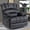 Gray, variant on GAKMCIL Oversized Wide Seat Manual Recliner Chair in Fabric with Rocker and Side Pocke, Maximum inclination 155 degrees, Max load 400lb for Living Room Single Sofa Recliners, Gift (Gray)