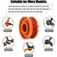 thumbnail image 2 of NOGIS WA0010 Replacement Trimmer Spool Line 0.065” for Worx WG154 WG163 WG160 WG180 WG175 WG155 WG151 String Trimmer (15 Spools + 3 Caps), 2 of 7