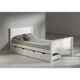 thumbnail image 3 of Alaterre Furniture Harmony Wood Twin Bed Frame with Headboard and Footboard (White), 3 of 7