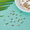 thumbnail image 3 of 100 piezas de cuentas cúbicas de latón de 3 mm, chapadas en oro auténtico de 14 quilates, estilo moderno, para la creación de joyas para adolescentes y adultos., 3 of 6