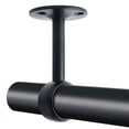 thumbnail image 4 of Curtain Rod Bracket Wardrobe Rod Bracket With Screws Ceiling Bracket For Curtain And Wardrobe, Matte Black Stainless Steel, Diameter 25mm, 2 Pcs, 4 of 5