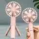 thumbnail image 1 of Ventilador de mano recargable por USB | Ventilador portátil pequeño con trípode y 3 velocidades de viento ajustables | Ventilador plegable con luz nocturna para viajes, oficina, hogar y exte, 1 of 5