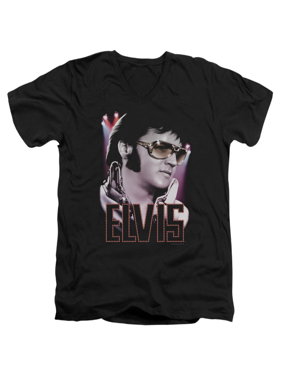 Elvis Presley The King Rock The Stare Adult T-Shirt Tee 