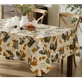 thumbnail image 4 of Newbridge Farm Fresh Rooster and Hens Rectangle Vinyl Flannel Backed Tablecloth, 60 x 84 inch, 4 of 7