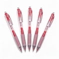 thumbnail image 2 of 5Pcs Quick Drying Test Gel Pen 0.5mm ST Tip Black Red Blue Water Pen for Scho ol Office Red 5Pcs, 2 of 8