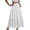 White 1, variant on Women's Tiered Maxi Skirt Solid Eyelet Embroidered Elastic Waist Scalloped Hem Boho Beach Casual Long A Line Skirts