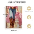 thumbnail image 2 of ONETECH Pink Canvas Wall Art Cowboy Boots Art Print Western Cowgirl Canvas Trendy Retro Posters Cowgirl Boot Artwork Pink Western Pictures Pink Cowboy Painting Blue Cowboy Prints Trendy Artwork, 2 of 5