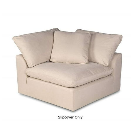 Cloud Couch For Sale Sunset Trading SU-145851SC-391084 Cloud Puff Sofa Sectional Modular Arm Chair Slipcover - Performance Tan ()