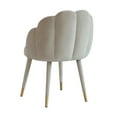 thumbnail image 3 of TOV Furniture Gardenia Tufted Light Grey Velvet Dining Chair, 3 of 6