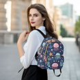 thumbnail image 6 of FORMRS Mini Backpack Purse for Women Travel Daypack Casual Shoulder Bag, Yellow Jellyfish, 6 of 7