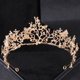 thumbnail image 4 of Delicada tiara de boda con incrustaciones de diamantes de imitación, corona antigua, joyería para la cabeza, 4 of 6