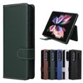 thumbnail image 5 of For Samsung Galaxy Z Fold 3 5G Flip Leather Removable 2 in 1 Wallet With Pen Holder Case,Green, 5 of 7