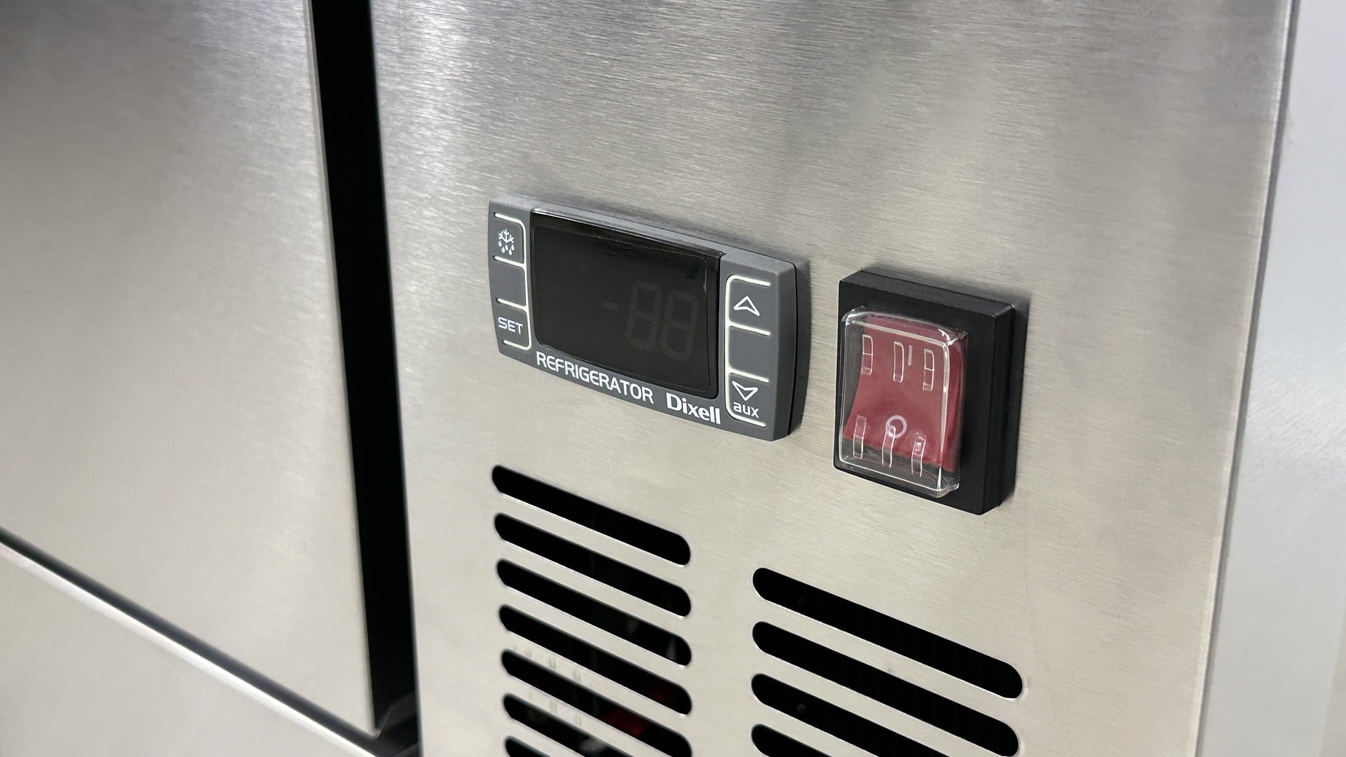 36 in. Commercial Chef Base Refrigerator Cooler in Stainless Steel 6.5 Cu.Ft.