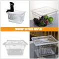 thumbnail image 3 of DEEPCRAFF 2Pcs Transparent Plastic Replacement Lid for 11L Slow Cooker Sous Vide Cover Precise Cooking Machine, 3 of 8